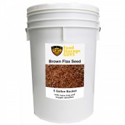Whole Brown Flax Seed - 31 lb - 5 gal bucket