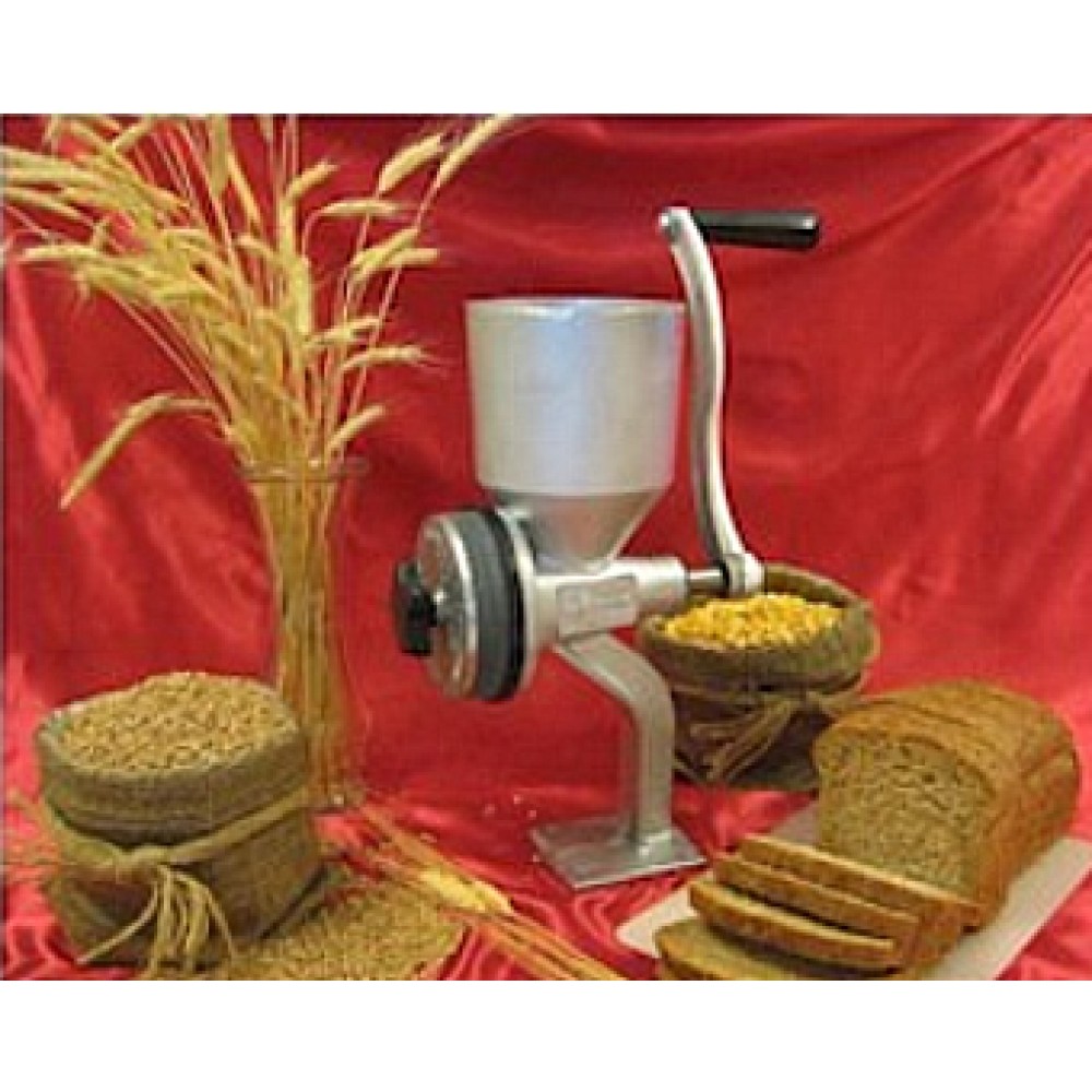 Hand Crank Grain Mill for Grain, Seeds, and Beans. Stone & Burrs
