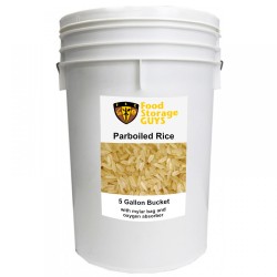 Parboiled Rice - 35 lb - 5 gal Bucket