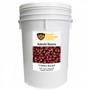 Organic Natural Adzuki Beans, Dehydrated - 37 lb - 5 gal bucket