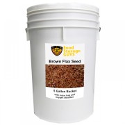 Whole Brown Flax Seed - 31 lb - 5 gal bucket