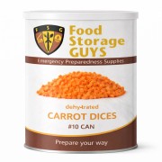 Carrot Dices, Dehydrated - 38 oz - #10 Can