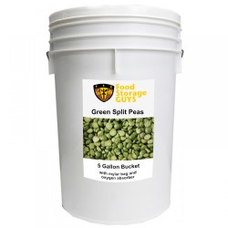 Green Split Peas, 37 lb 5 gal Bucket