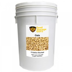 Organic Natural Whole Oat Groats - 35 lb - 5 gal bucket