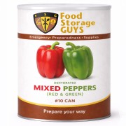 Mixed Peppers (red and green) Dehydrated - 20 oz - #10 Can
