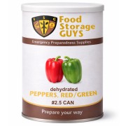 Mixed Peppers (red and green) Dehydrated - 5 oz - #2.5 Can