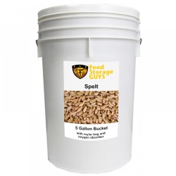 Organic Natural Spelt - 35 lb - 5 gal bucket