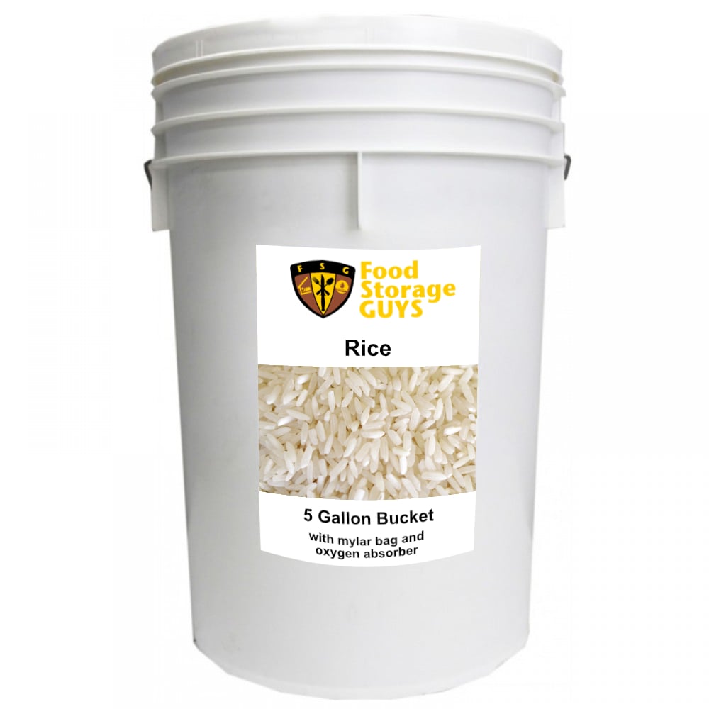 Long Grain White Rice - 36 lb. 5 gal Bucket