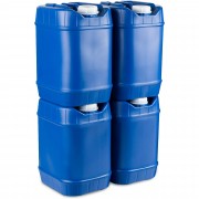5 Gallon Stackable Water Containers, 4 Pack (20 gal)