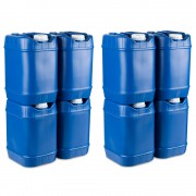 5 Gallon Stackable Water Containers, 8 Pack (40 gal)