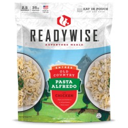 ReadyWise Adventure Meal - Pasta Alfredo with Chicken - 6 Pack.