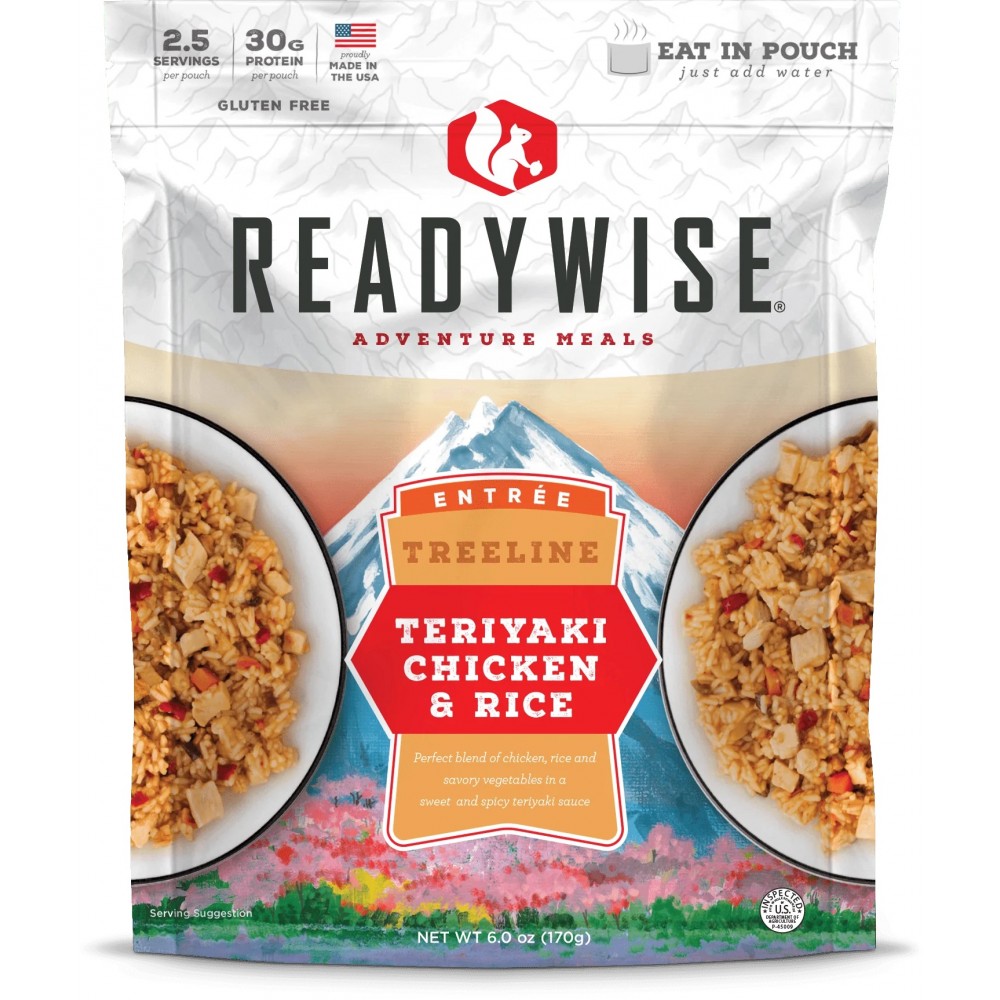 ReadyWise Adventure Meal - Teriyaki Chicken and Rice - 6 Pack