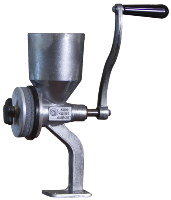 Hand Crank Grain Mill for Grain, Seeds, and Beans. Stone & Burrs